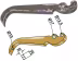 Technische Zeichnung: Industriehof® Spurlockerzinken 10 x 32 mm, für universal Spurlockerer