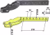 Technische Zeichnung: Industriehof® Stielhalter universal für Spurlockerer