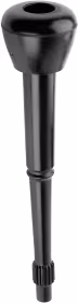 Produktbild: Zitzengummi 305 mm, Öffnung 27 mm, Gummi, lang, großer Kopf, 1 Ring, Knickschutz geflügelt, für DeLaval, 4 St.