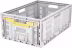 Produktbild: ALUTEC Obstkiste 46 l klappbar, durchbrochen, lebensmittelecht B x H x T: 600 x 230 x 400 mm