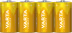 Produktbild: VARTA Batterie Alkaline Longlife D, LR20 1,5 V/15.800 mAh, 4 St. Folie
