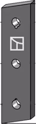 Produktbild: Industriehof® Streuzinken, 196 x 50 x 10 mm, Bohrung 13 mm, für Streuwerk Stalldungstreuer Strautmann