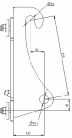 Technische Zeichnung: Düvelsdorf Anschraubplatte D-Lock, D-Lock S für Radlader Atlas 32 – 40