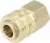 Produktbild: Druckluftmuffe G 1/2-14 IG, Euro NW 7,2, Messing