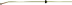 Produktbild: Birchmeier® Spritzrohr 60 cm Messing, gebogen, beweglicher Nippel, für Spritze Flox, Iris, A, C, REB, REC