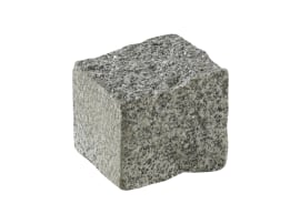 Pflasterstein Bergama Granit, Oberfläche gesägt und geflammt, Seiten gespalten