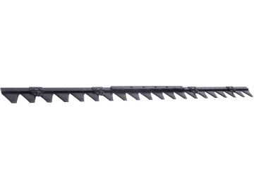 ESM Mähmesser 117 cm, Schwinghebelbalken, gewölbte Klingen, Klingen 23, für Agria, Brumi, Bucher, Reform, Tielbürger ESM Mähmesser 117 cm, Schwinghebelbalken, gewölbte Klingen, Klingen 23, für Agria, Brumi, Bucher, Reform, Tielbürger