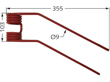 Kreiselheuerzinken links/rechts 368 x 102 x 9 mm für Fella Kreiselheuer TH 4, 4 DN, 4 S, 6, 330, 380, 380 D, 460, 460 D, 620, 670 Kreiselheuerzinken links/rechts 368 x 102 x 9 mm für Fella Kreiselheuer TH 4, 4 DN, 4 S, 6, 330, 380, 380 D, 460, 460 D, 620, 670