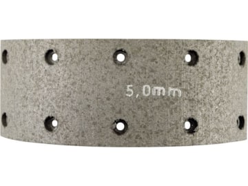 Fendt Bremsbelag, 188 x 60 x 5 mm, Ø 180 mm, Bohrungen 10, für Fußbremse Farmer 102 – 104, 138110150171 Fendt Bremsbelag, 188 x 60 x 5 mm, Ø 180 mm, Bohrungen 10, für Fußbremse Farmer 102 – 104, 138110150171