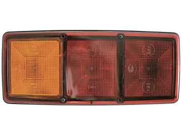 Hella® Schlussleuchte eckig, links/rechts, 344 x 147 x 72 mm, waagerecht; senkrecht, Schluss-, Brems- und Blinklicht Hella® Schlussleuchte eckig, links/rechts, 344 x 147 x 72 mm, waagerecht; senkrecht, Schluss-, Brems- und Blinklicht