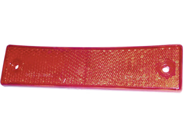 Hella® Rückstrahler rechteckig, rot, 140 x 38 x 6,5 mm, geschraubt, mit Bohrung, 8RA 123 251-005 Hella® Rückstrahler rechteckig, rot, 140 x 38 x 6,5 mm, geschraubt, mit Bohrung, 8RA 123 251-005