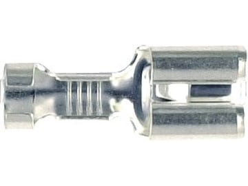 Herth + Buss Flachsteckhülse 6,3 x 0,8 mm, Kabel 1 – 2,5 mm², Messing versilbert; unisoliert, mit Rastnase, 100 St., 50 251 318 Herth + Buss Flachsteckhülse 6,3 x 0,8 mm, Kabel 1 – 2,5 mm², Messing versilbert; unisoliert, mit Rastnase, 100 St., 50 251 318