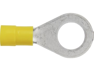 Herth + Buss Ringkabelschuh gelb 4 – 6 mm², Ø 10,5 mm, verzinnt; teilisoliert, 50 252 163 Herth + Buss Ringkabelschuh gelb 4 – 6 mm², Ø 10,5 mm, verzinnt; teilisoliert, 50 252 163