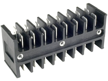 Herth + Buss Steckeinsätze 8-polig, 77 x 31 x 24 mm, 32 x Flachsteckanschluss 6,3 mm, verzinnt, (8 x 4), 50 290 038/33 Herth + Buss Steckeinsätze 8-polig, 77 x 31 x 24 mm, 32 x Flachsteckanschluss 6,3 mm, verzinnt, (8 x 4), 50 290 038/33