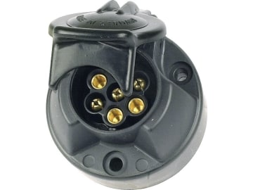 Herth + Buss Steckdose "N-Typ", 7-polig, 6 – 12 V, Flachsteckanschluss, Kunststoff, ISO 1724 N-Typ, 51 305 228 Herth + Buss Steckdose "N-Typ", 7-polig, 6 – 12 V, Flachsteckanschluss, Kunststoff, ISO 1724 N-Typ, 51 305 228