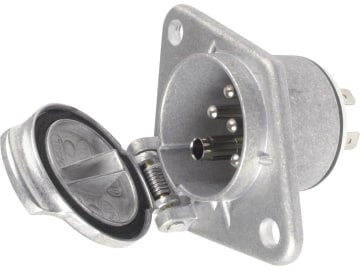 Herth + Buss Steckdose "S-Typ", 7-polig, 24 V, Flachsteckanschluss, Aluminium, 51 305 298 Herth + Buss Steckdose "S-Typ", 7-polig, 24 V, Flachsteckanschluss, Aluminium, 51 305 298