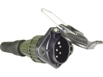 Herth + Buss Steckdose "N-Typ", 7-polig, 24 V, Schraubanschluss, Kunststoff, ISO 1185 N-Typ, 51 305 358 Herth + Buss Steckdose "N-Typ", 7-polig, 24 V, Schraubanschluss, Kunststoff, ISO 1185 N-Typ, 51 305 358