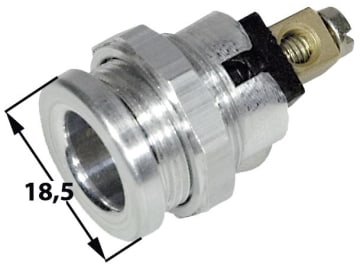 Herth + Buss Steckdose 1-polig, 12 – 24 V, 1 x Schraubanschluss, Aluminium, 51 306 510 Herth + Buss Steckdose 1-polig, 12 – 24 V, 1 x Schraubanschluss, Aluminium, 51 306 510