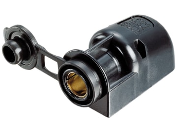 Herth + Buss Steckdose 1-polig, 12 – 24 V 16 A, Flachsteckanschluss, Kunststoff, mit Deckel, 51 306 533 Herth + Buss Steckdose 1-polig, 12 – 24 V 16 A, Flachsteckanschluss, Kunststoff, mit Deckel, 51 306 533