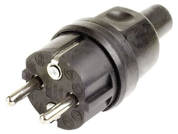 Herth + Buss Stecker 250 V, 2-polig, Schraubanschluss, mit Schutzkontakt und Knickschutz, 51 307 010 Herth + Buss Stecker 250 V, 2-polig, Schraubanschluss, mit Schutzkontakt und Knickschutz, 51 307 010