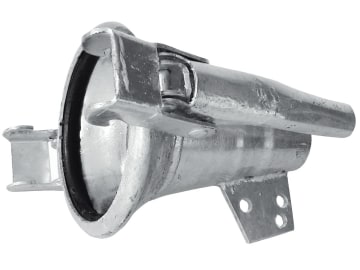 Hücobi Stahldüse "Italienisches System", 120, Ø Auslass 50 mm, verzinkt, mit MT-Kupplung, 8388 120011 Hücobi Stahldüse "Italienisches System", 120, Ø Auslass 50 mm, verzinkt, mit MT-Kupplung, 8388 120011
