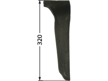 Industriehof® Kreiseleggenzinken rechts 100 x 320 x 15 mm, Bohrung 16,5 mm für Howard, RH-68-AR Industriehof® Kreiseleggenzinken rechts 100 x 320 x 15 mm, Bohrung 16,5 mm für Howard, RH-68-AR