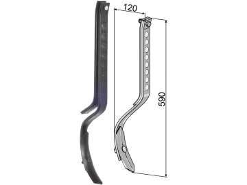 Industriehof® Spurlockerzinken 590 x 10 x 32 mm mit Schar, für universal, 10.5016 Industriehof® Spurlockerzinken 590 x 10 x 32 mm mit Schar, für universal, 10.5016