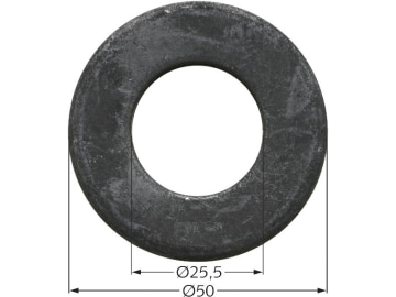 Industriehof® Scheibe 25,5 x 50 x 4 mm für Agrimaster, Maschio, 63-AGM-504 Industriehof® Scheibe 25,5 x 50 x 4 mm für Agrimaster, Maschio, 63-AGM-504