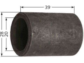 Industriehof® Buchse 39 x 4 mm, Ø innen 20 mm, Ø außen 28 mm, für Taarup, Tim Rübenroder Schlegel komplett Länge 210 mm (Best. Nr. 10075889), 63-TAA-05 Industriehof® Buchse 39 x 4 mm, Ø innen 20 mm, Ø außen 28 mm, für Taarup, Tim Rübenroder Schlegel komplett Länge 210 mm (Best. Nr. 10075889), 63-TAA-05