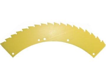 MWS Sägemesser links/rechts, große Trommel, gelb, 415 x 100 x 3,5 mm, Drehrichtung links/rechts, Laserbeschichtung für Kemper M4500, 445, Vergl. Nr. 66.035 MWS Sägemesser links/rechts, große Trommel, gelb, 415 x 100 x 3,5 mm, Drehrichtung links/rechts, Laserbeschichtung für Kemper M4500, 445, Vergl. Nr. 66.035