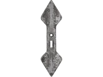 Doppelherzschar, Breite 135 mm, Abstand Bohrungen 44,5 – 75 mm, mit Langloch Doppelherzschar, Breite 135 mm, Abstand Bohrungen 44,5 – 75 mm, mit Langloch
