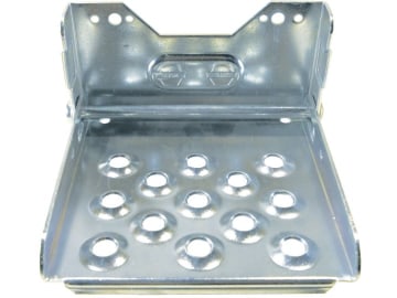 Klapptritt mit Trittfläche B x T 165 x 150 mm, verzinkt, zum Anschrauben, ohne Schrauben Klapptritt mit Trittfläche B x T 165 x 150 mm, verzinkt, zum Anschrauben, ohne Schrauben