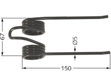 Pöttinger Pick-up Zinken 150 x 67 x 5 mm, für Rollprofi 3120, 3200, 3500, 6165, 6200 Pöttinger Pick-up Zinken 150 x 67 x 5 mm, für Rollprofi 3120, 3200, 3500, 6165, 6200