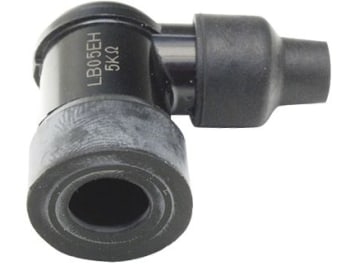 Zündkerzenstecker für NGK Zündkerzen mit SAE Mutter 90° abgewinkelt, kurz, spritzwassergeschützt Zündkerzenstecker für NGK Zündkerzen mit SAE Mutter 90° abgewinkelt, kurz, spritzwassergeschützt