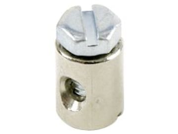 Schraubnippel Ø Schaft 7 mm, Länge 9 mm, montiert, mit Sechskantschraube M 4 x 7 Schraubnippel Ø Schaft 7 mm, Länge 9 mm, montiert, mit Sechskantschraube M 4 x 7