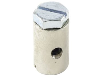 Schraubnippel Ø Schaft 10 mm, Länge 16 mm, montiert, mit Sechskantschraube M 6 x 10 Schraubnippel Ø Schaft 10 mm, Länge 16 mm, montiert, mit Sechskantschraube M 6 x 10