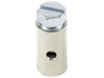 Schraubnippel Ø Schaft 8 mm, Länge 15 mm, montiert, mit Sechskantschraube M 6 x 10 Schraubnippel Ø Schaft 8 mm, Länge 15 mm, montiert, mit Sechskantschraube M 6 x 10
