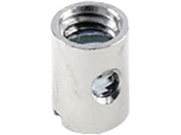 Schraubnippel Ø Schaft 5 mm, Länge 7 mm; 9,5 mm, montiert, mit Gewindestift M 4 x 4 Schraubnippel Ø Schaft 5 mm, Länge 7 mm; 9,5 mm, montiert, mit Gewindestift M 4 x 4