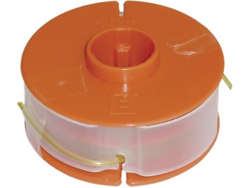 Fadenspule Faden 2 x 4 m/Ø 1,4 mm, für Adlus: Ufomat, 3535 LS, Top Garden 3500, Ikra: RT7007, Profil 450 Fadenspule Faden 2 x 4 m/Ø 1,4 mm, für Adlus: Ufomat, 3535 LS, Top Garden 3500, Ikra: RT7007, Profil 450