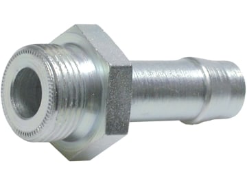 Schlauchstutzen "SST" für Bremsschlauch Druckluftbremse 13 mm, M 22 x 1,5 AG, DIN 74304, Stahl, verzinkt Schlauchstutzen "SST" für Bremsschlauch Druckluftbremse 13 mm, M 22 x 1,5 AG, DIN 74304, Stahl, verzinkt