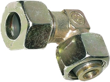 Winkelverschraubung "EVW-L" leicht, RA 12, M 18 x 1,5 IG/AG, 90 °, einstellbar Winkelverschraubung "EVW-L" leicht, RA 12, M 18 x 1,5 IG/AG, 90 °, einstellbar