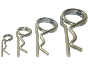 Federstecker-Sortiment, 46 St. doppelt gebogen, im Karton, 098810 473 Federstecker-Sortiment, 46 St. doppelt gebogen, im Karton, 098810 473