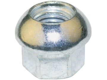 Kugelbundmutter DIN 74361 A, M 18 x 1,5, Stahl, verzinkt; blau passiviert (A2K); blank, 0360001815 Kugelbundmutter DIN 74361 A, M 18 x 1,5, Stahl, verzinkt; blau passiviert (A2K); blank, 0360001815