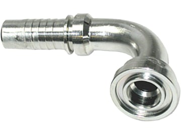 SAE-Flanschnippel "SFS 3000 PSI" schwer, 90 °, Stahl, NW DN 12 - 1/2", Ø 31,7 mm SAE-Flanschnippel "SFS 3000 PSI" schwer, 90 °, Stahl, NW DN 12 - 1/2", Ø 31,7 mm