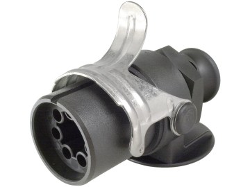Herth + Buss EBS-Stecker 7-polig, 24 V, Schraubanschluss, mit Aderendhülsen, Zugentlastung, Trompetenkappe, Manteldichtung, 51 305 557 Herth + Buss EBS-Stecker 7-polig, 24 V, Schraubanschluss, mit Aderendhülsen, Zugentlastung, Trompetenkappe, Manteldichtung, 51 305 557