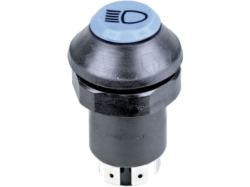 Herth + Buss Druckknopfschalter "Fernlicht", 5 x Flachsteckanschluss 6,3 mm, 12 V - 20 A; 24 V - 10 A, 70 490 174 Herth + Buss Druckknopfschalter "Fernlicht", 5 x Flachsteckanschluss 6,3 mm, 12 V - 20 A; 24 V - 10 A, 70 490 174
