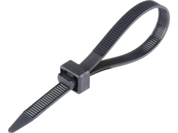 Herth + Buss Kabelbinder 203 x 7,6 mm, schwarz, 50 St., Verzahung beidseitig, Wiederöffnung möglich, 50 266 514 Herth + Buss Kabelbinder 203 x 7,6 mm, schwarz, 50 St., Verzahung beidseitig, Wiederöffnung möglich, 50 266 514