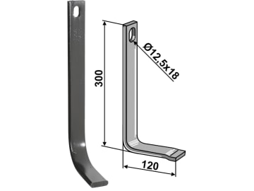 Industriehof® Stützfeder 300 x 10 x 32 mm, für Amazone, Spurlockerzinken mit Schar (Best. Nr.10075577), 10.5015/2 Industriehof® Stützfeder 300 x 10 x 32 mm, für Amazone, Spurlockerzinken mit Schar (Best. Nr.10075577), 10.5015/2