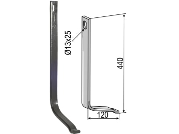 Industriehof® Stützfeder 440 x 12 x 32 mm, für universal, Spurlockerzinken mit Schar (Best. Nr. 10075571), 10.5004/2 Industriehof® Stützfeder 440 x 12 x 32 mm, für universal, Spurlockerzinken mit Schar (Best. Nr. 10075571), 10.5004/2