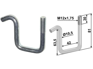 Industriehof® Zinkenhalter 81/63,5 x 42 x 10,5 mm für Striegelzinken Rahmen 40 x 40 mm, universal, 10.ST-HH-12 Industriehof® Zinkenhalter 81/63,5 x 42 x 10,5 mm für Striegelzinken Rahmen 40 x 40 mm, universal, 10.ST-HH-12